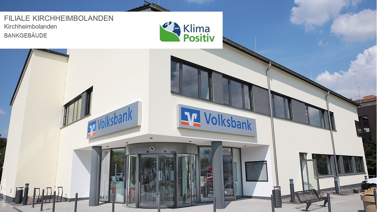 Climate positive - the example of the Kirchheimbolanden branch of the Volksbank 