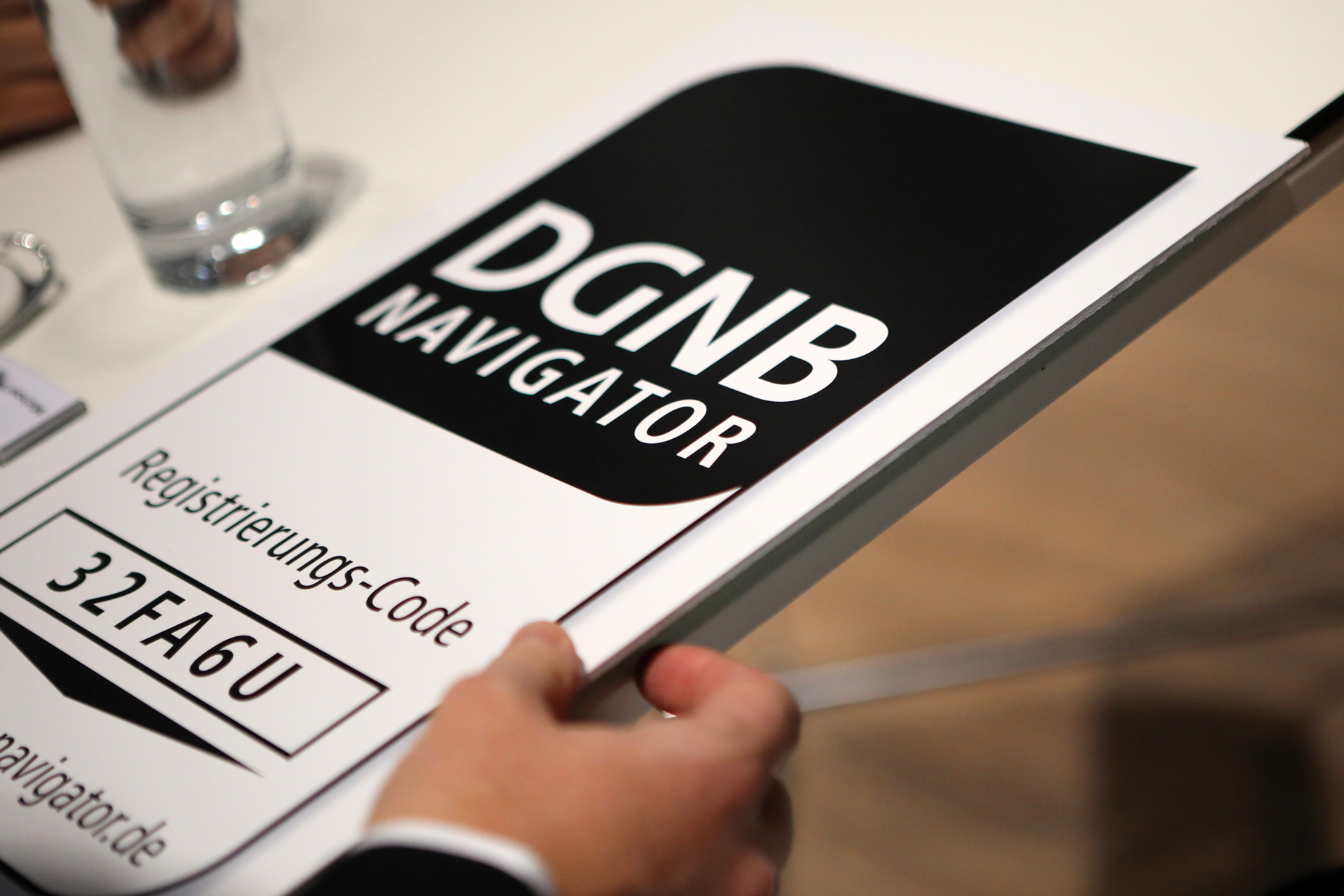 [Translate to English:] DGNB Navigator Label - Verleihung auf der BAU 2019