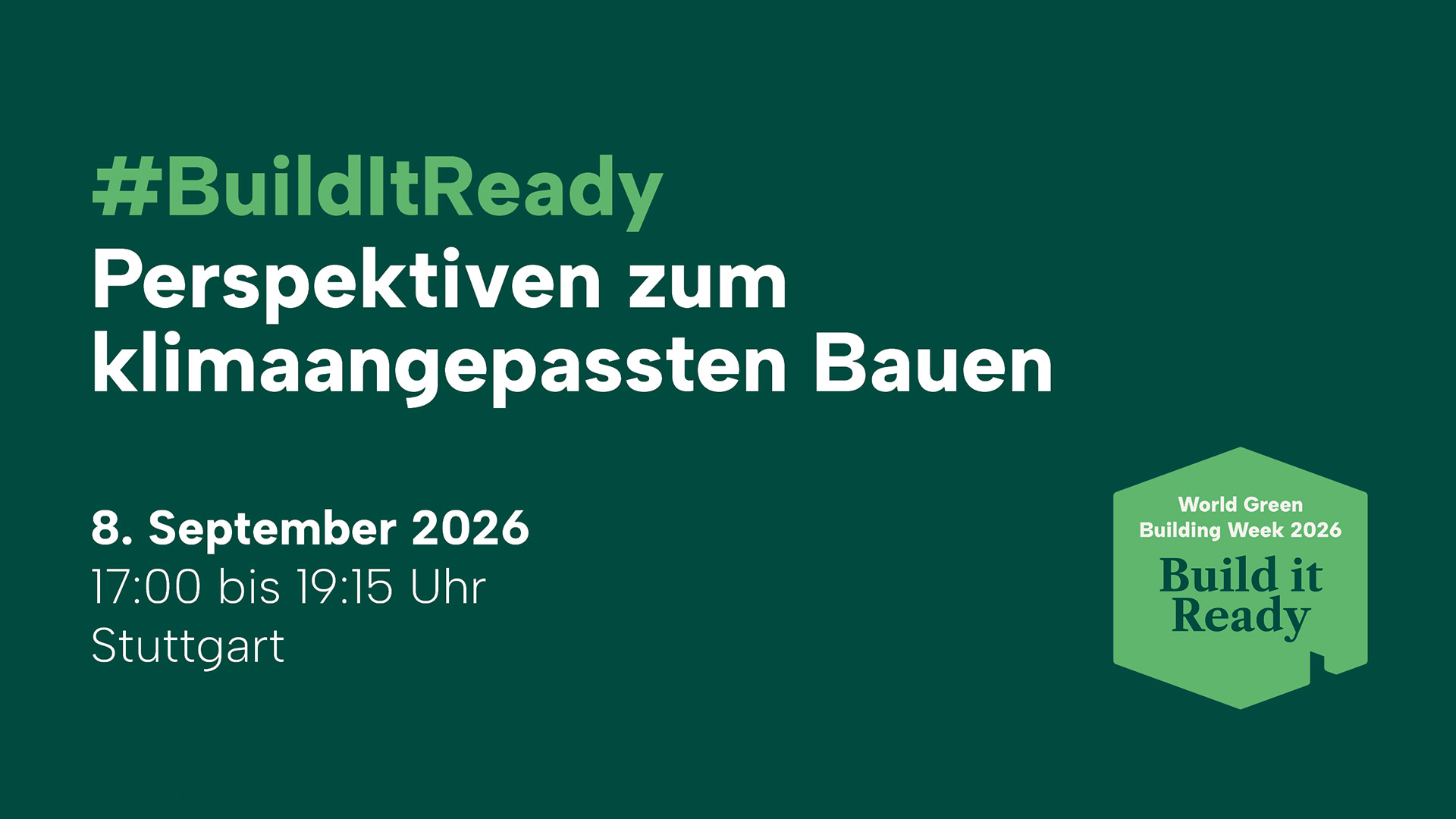 Informationen zu Datum, Startzeit und voraussichtlichem Ende der Veranstaltung (mit Logo)