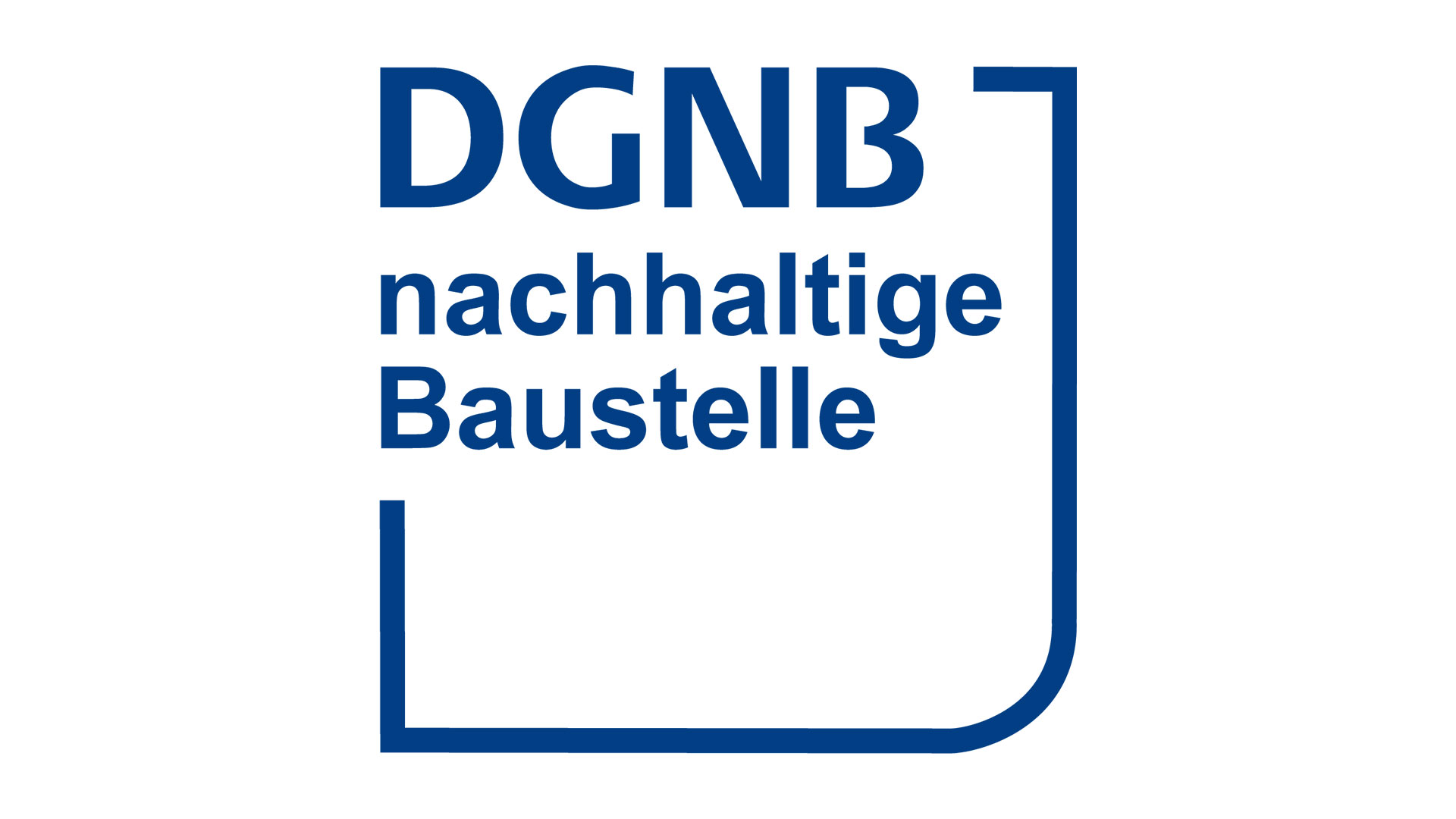 Logo der Auszeichnung "DGNB nachhaltige Baustelle"