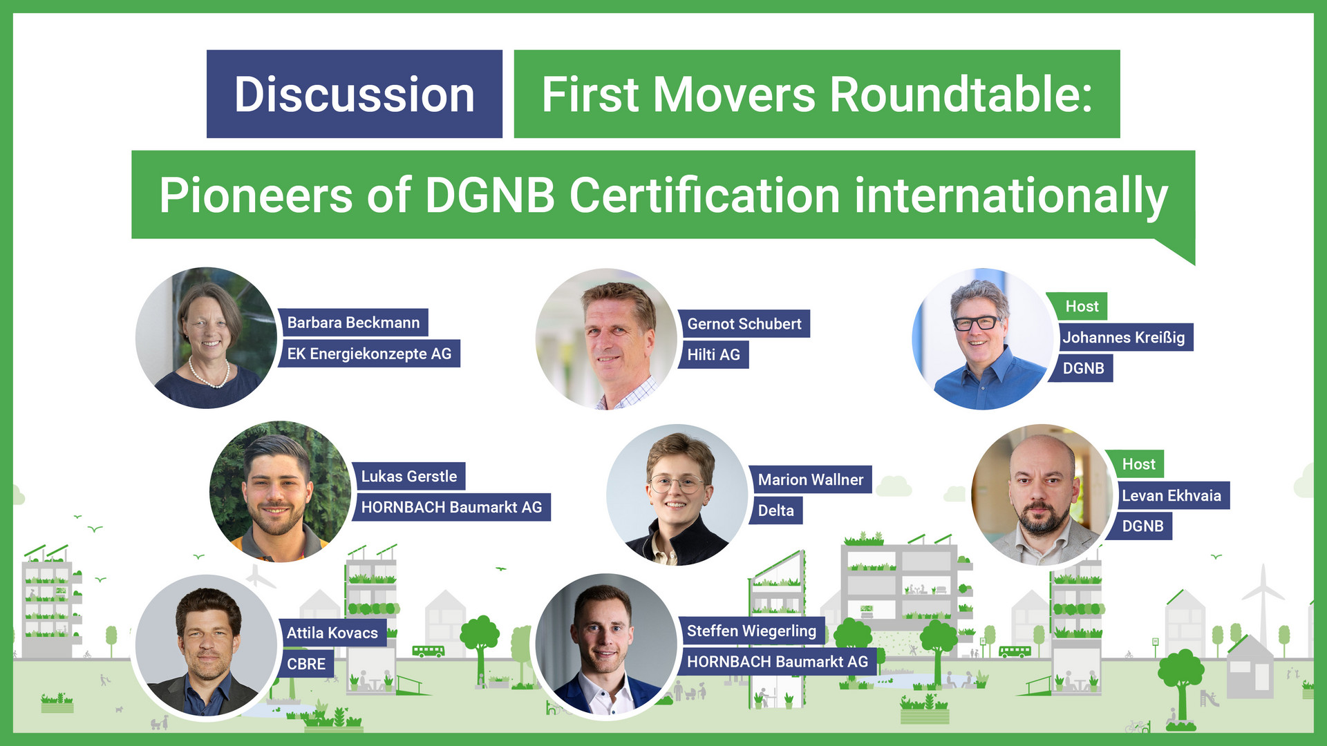 First Movers Roundtable: Pioneers of DGNB Certification internationally | DGNB Annual Congress 2026