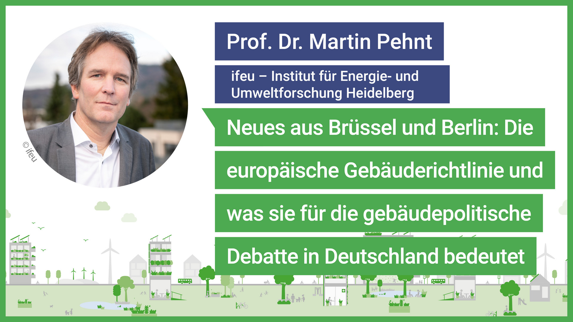 Keynote von Prof. Dr. Martin Pehnt (ifeu) | DGNB Jahreskongress 2026