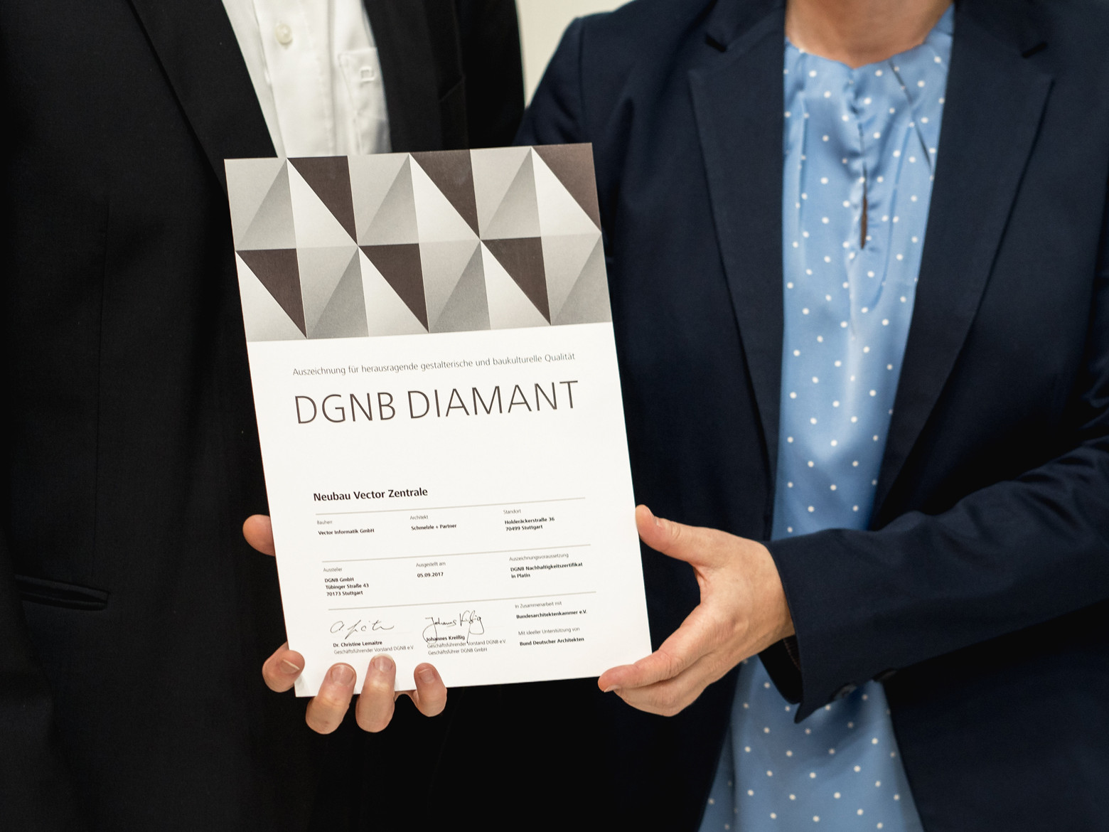 DGNB Diamond Award for Vector