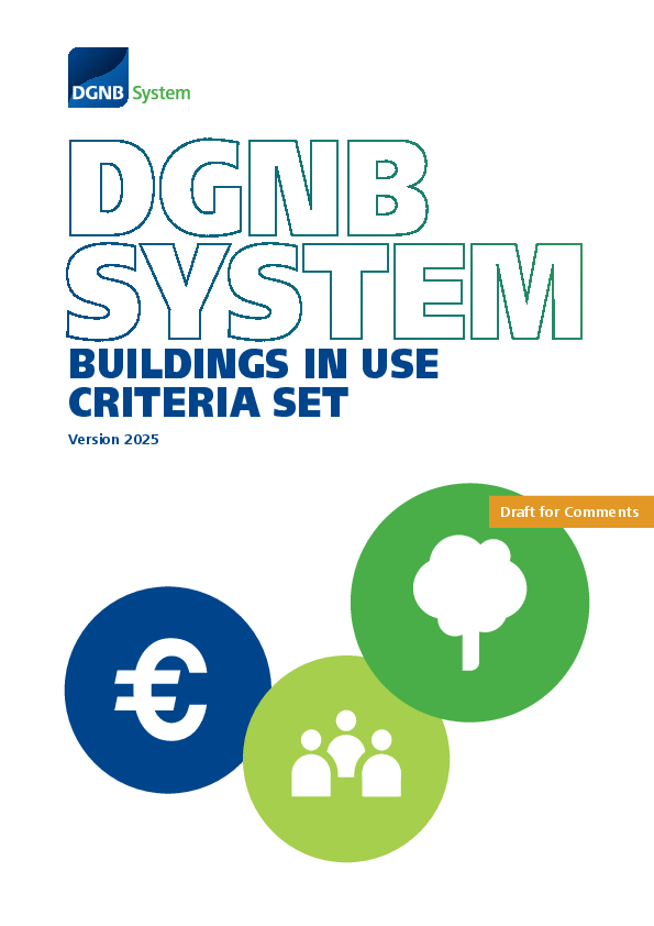 DGNB System, Buildings In Use, Version 2025 (draft version for comments)