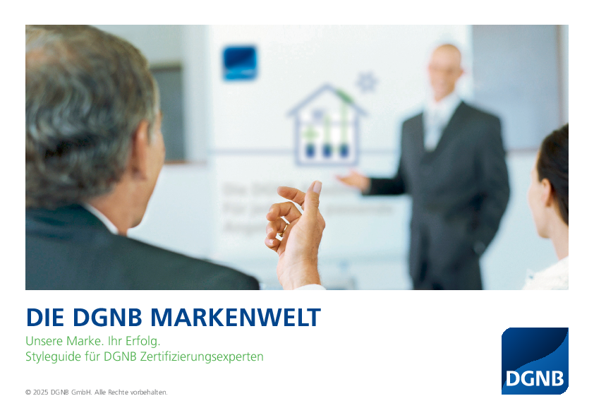 DGNB Styleguide für Zertifizierungsexperten