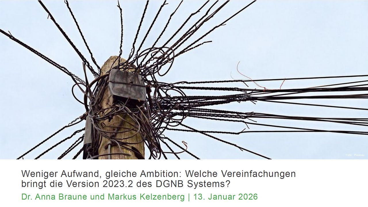 Status quo des DGNB Systems Gebäude Neubau Version 2023.2 Status quo des DGNB Systems Gebäude Neubau Version 2023.2