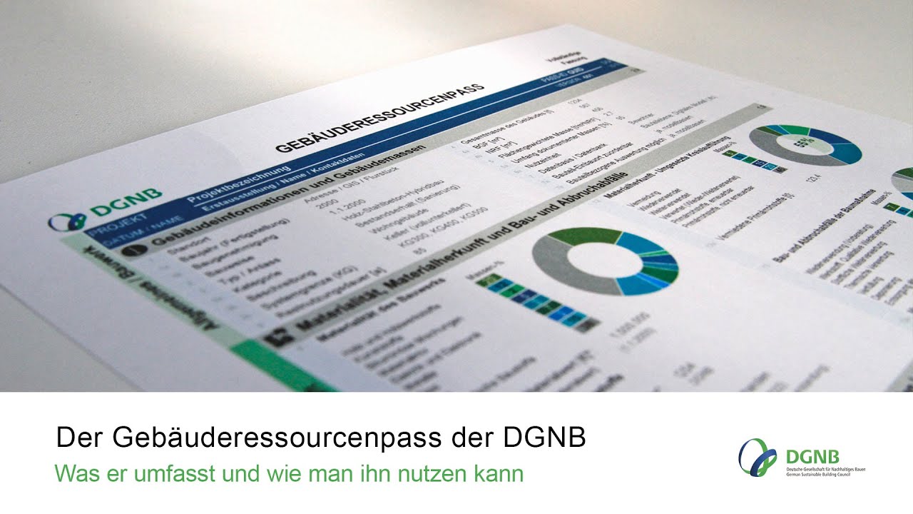 Gebäuderessourcenpass der DGNB – was er umfasst und wie man ihn nutzen kann